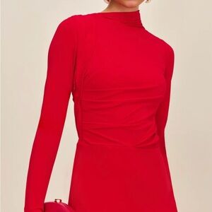 Cult Gaia Xiomara NWT Red Long Sleeve Dress